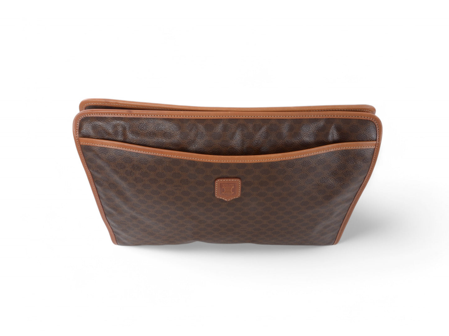 Celine Vintage Triomphe Business Laptop Document Bag Briefcase Clutch Macadam Monogram