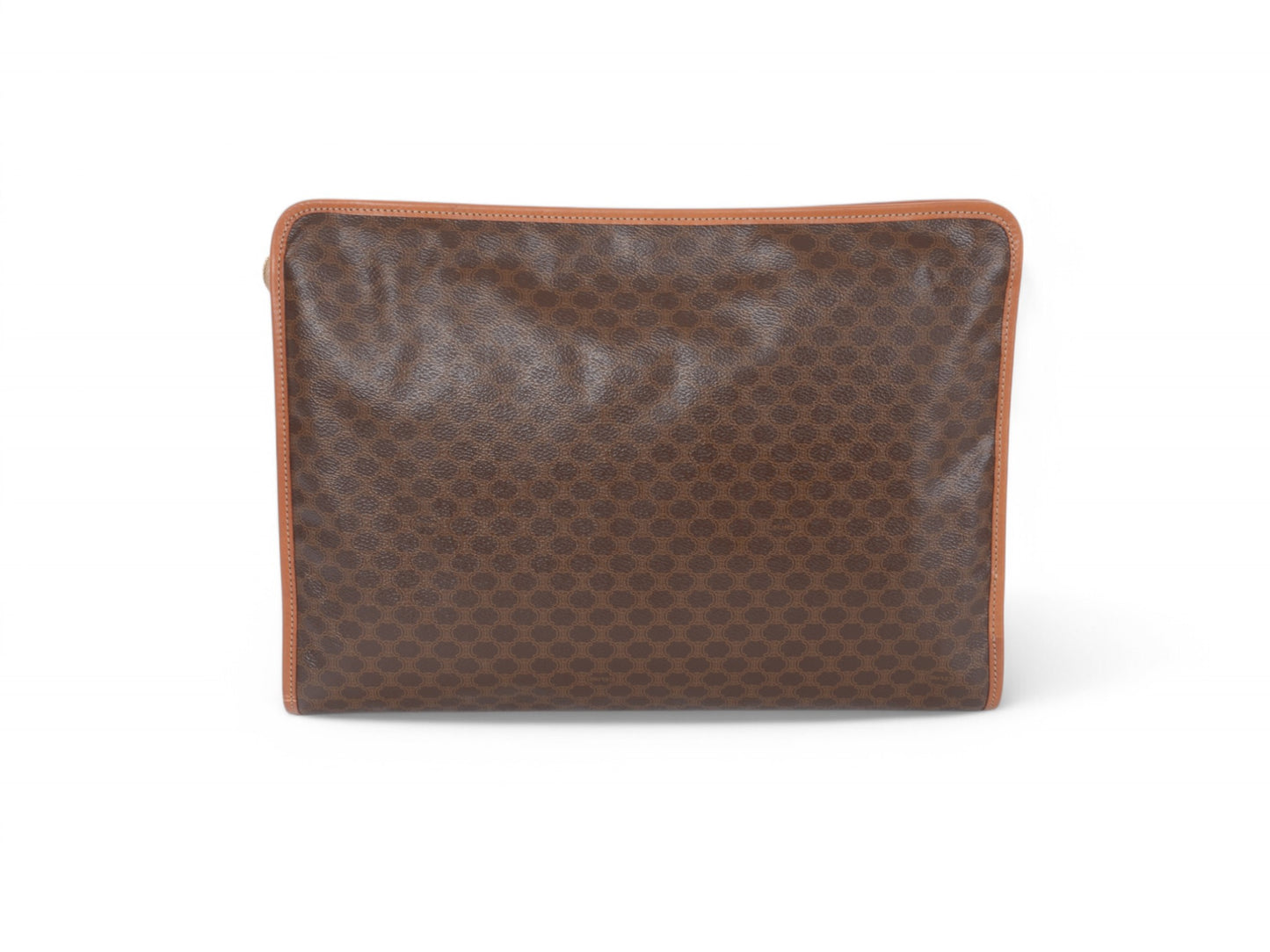 Celine Vintage Triomphe Business Laptop Document Bag Briefcase Clutch Macadam Monogram