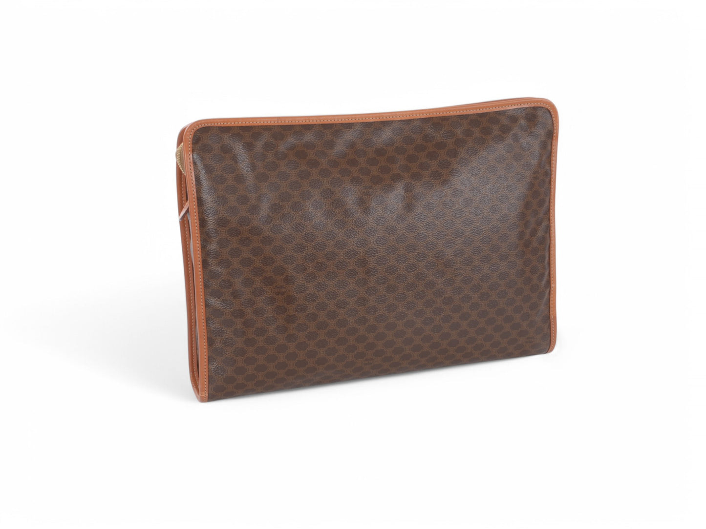 Celine Vintage Triomphe Business Laptop Document Bag Briefcase Clutch Macadam Monogram