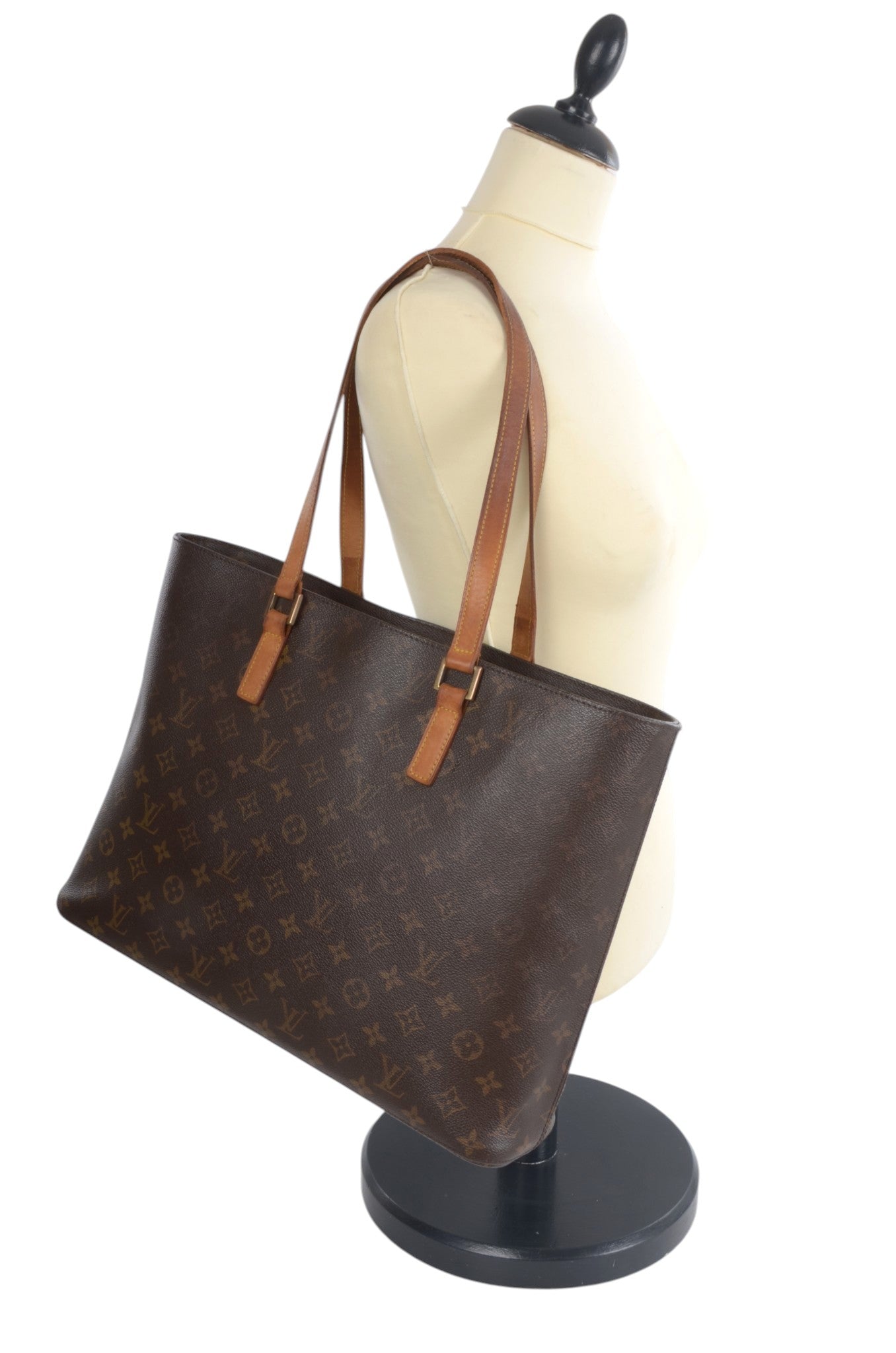 Louis Vuitton Luco Tote Shoulder Bag Vintage Monogram Handbag Designer Classic