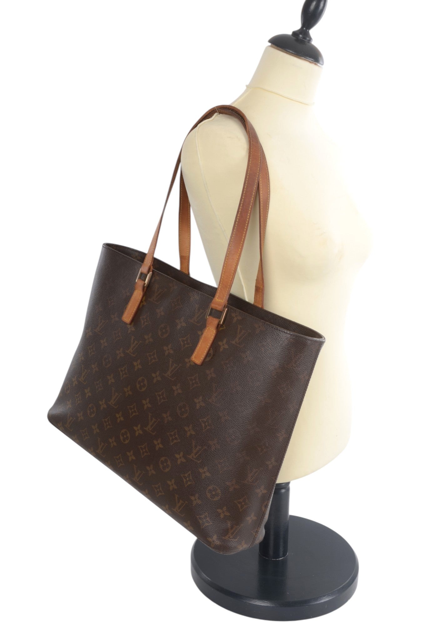 Louis Vuitton Luco Tote Shoulder Bag Vintage Monogram Handbag Designer Classic