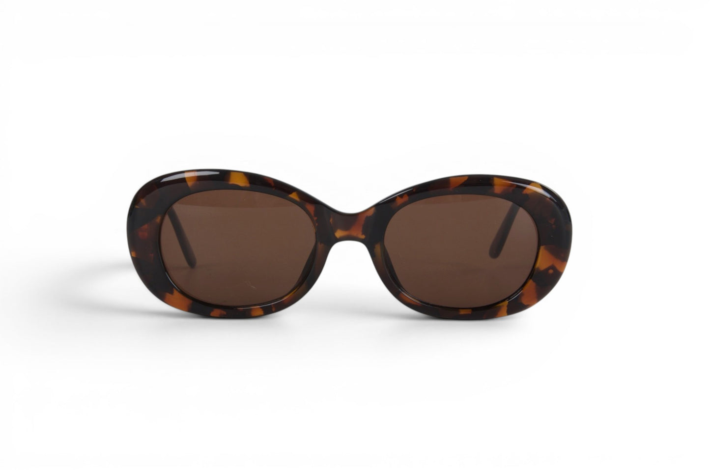 Christian Dior Sunglasses Oval frame Tortoiseshell Eyewear Glasses Logo Women's Brown Designer Classic