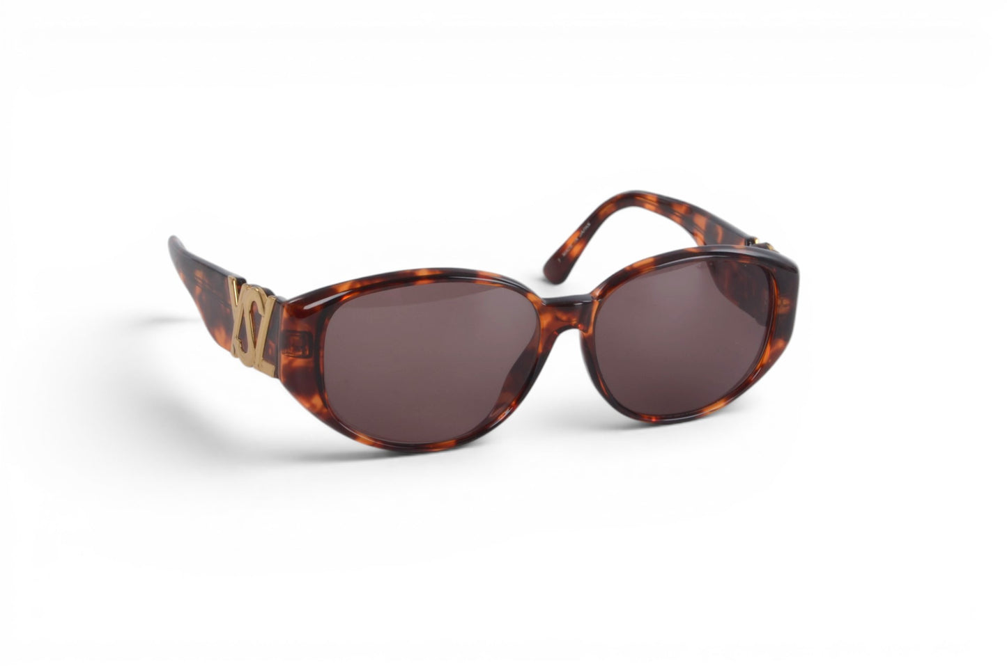 Saint Laurent YSL Sunglasses Tortoiseshell Eyewear Glasses Logo Women's Brown Designer Classic