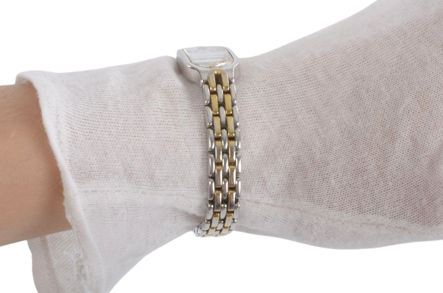 Yves Saint Laurent Quartz Stainless Steel YSL Ladies Wrist Watch Vintage Oval Roman Designer Classic