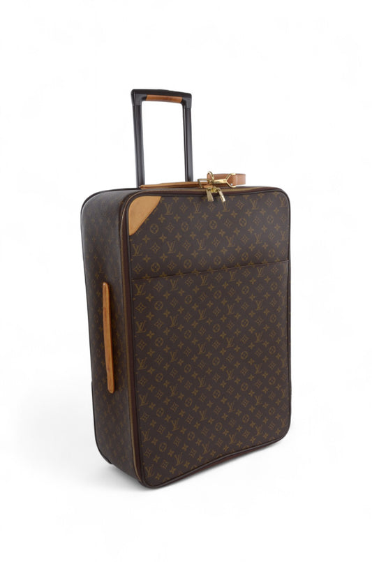 Louis Vuitton Monogram Canvas Pégase 65 Suitcase Travel Trolley Check in Bag Designer Classic