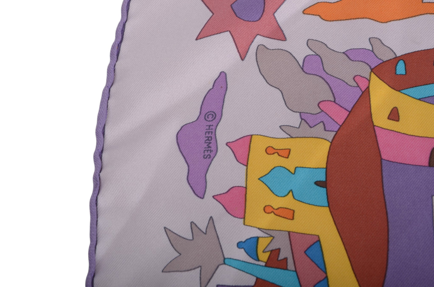 Hermès Scarf Carré 42 Mediterranean Garden 100% Silk Multicolor Designer Classic