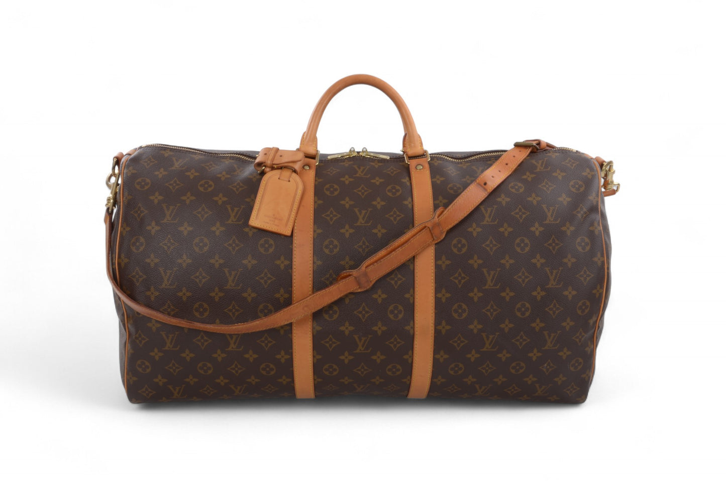 Louis Vuitton Keepall Bandoulière 60 Monogram Vintage Boston Bag Weekendbag Travel Canvas Designer Classic