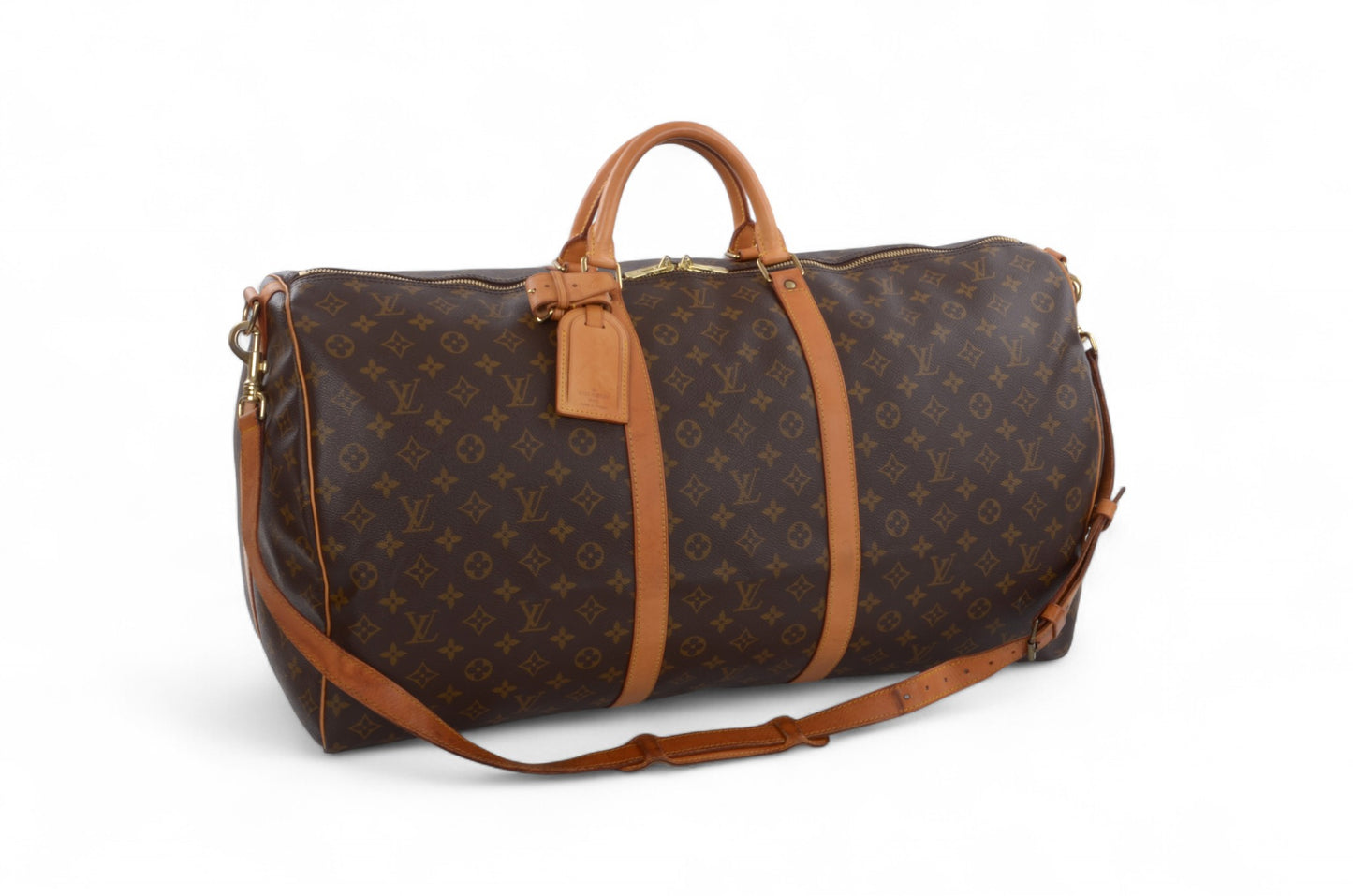 Louis Vuitton Keepall Bandoulière 60 Monogram Vintage Boston Bag Weekendbag Travel Canvas Designer Classic