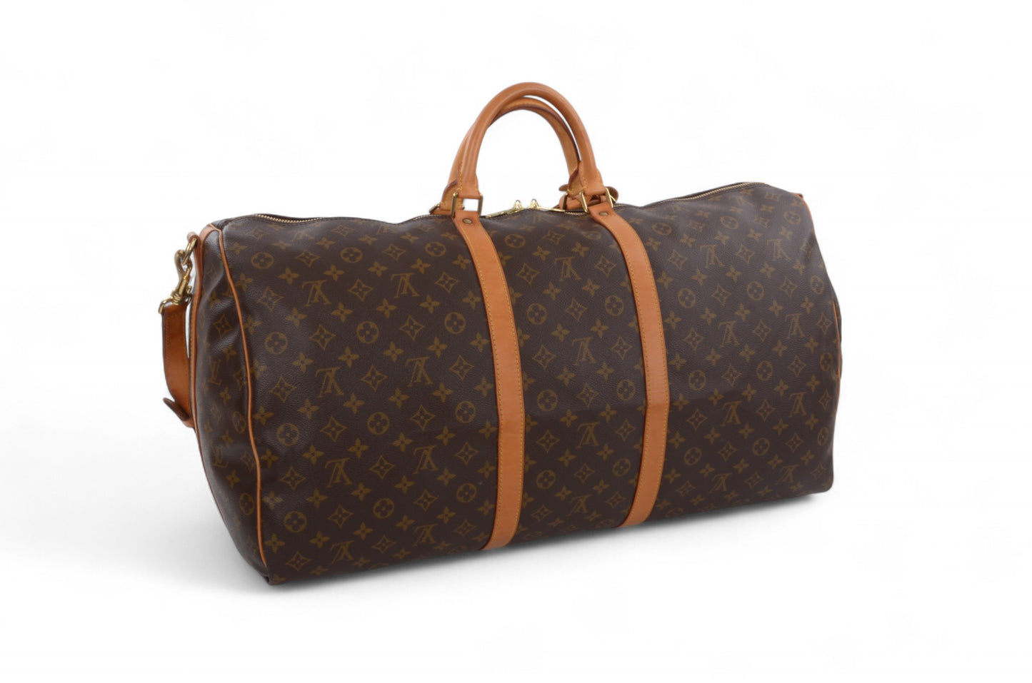 Louis Vuitton Keepall Bandoulière 60 Monogram Vintage Boston Bag Weekendbag Travel Canvas Designer Classic