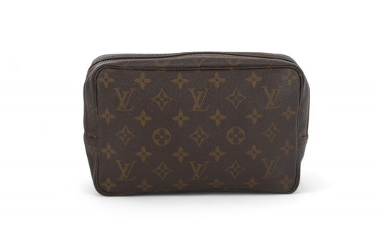 Louis Vuitton Trousse 23 Pouch Clutch Makeup Toilet Bag Monogram Vintage Designer Classic