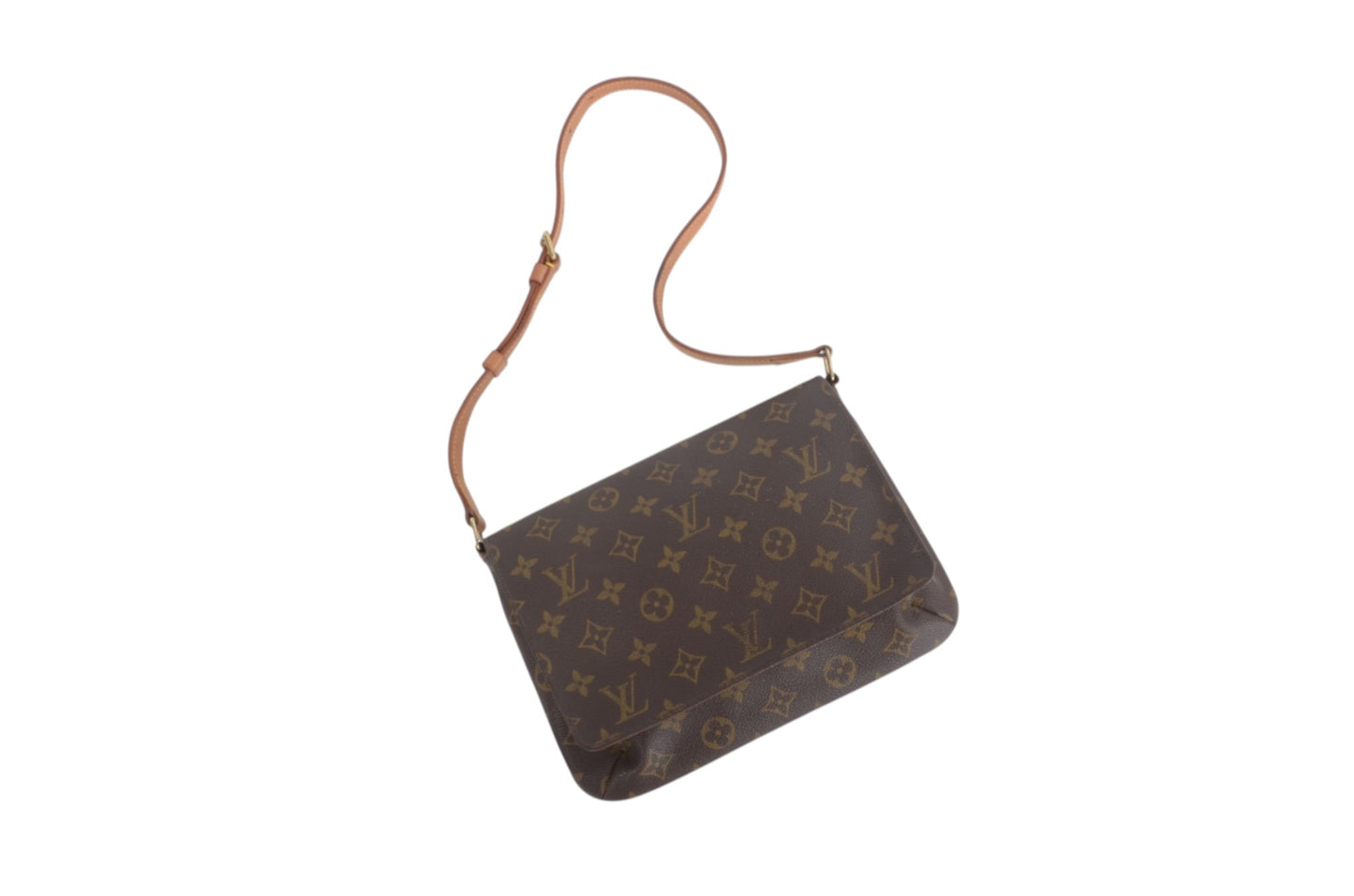 Louis Vuitton Musette Tango Shoulder Bag Handbag Vintage Monogram Canvas Leather Designer Classic