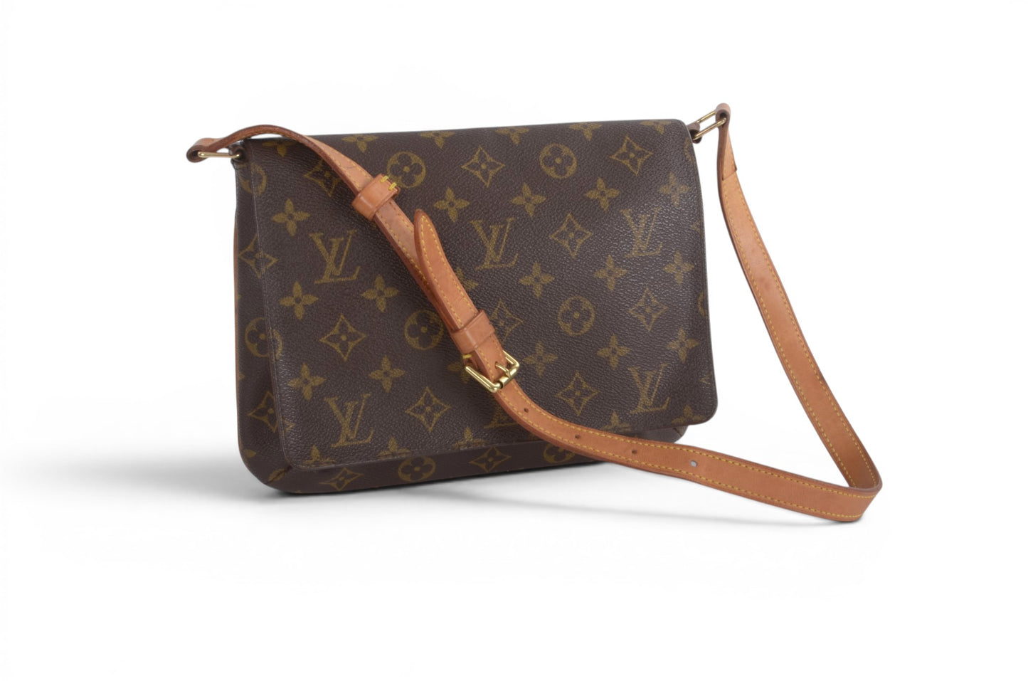 Louis Vuitton Musette Tango Shoulder Bag Handbag Vintage Monogram Canvas Leather Designer Classic
