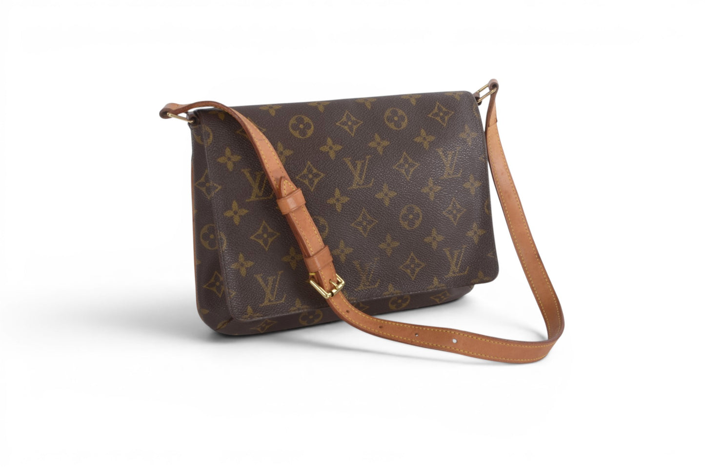 Louis Vuitton Musette Tango Shoulder Bag Handbag Vintage Monogram Canvas Leather Designer Classic