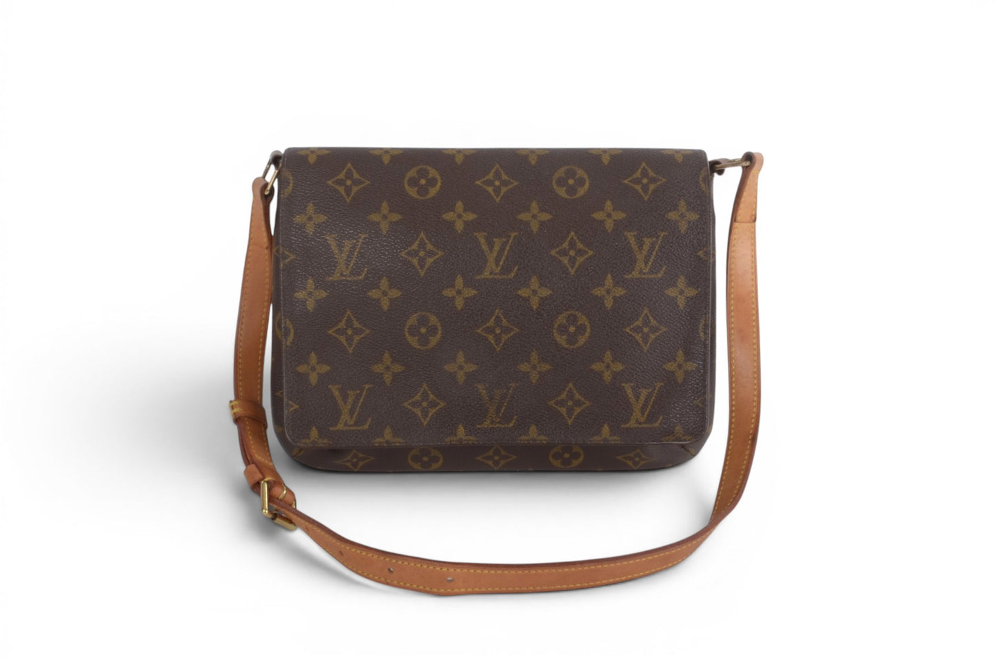 Louis Vuitton Musette Tango Shoulder Bag Handbag Vintage Monogram Canvas Leather Designer Classic