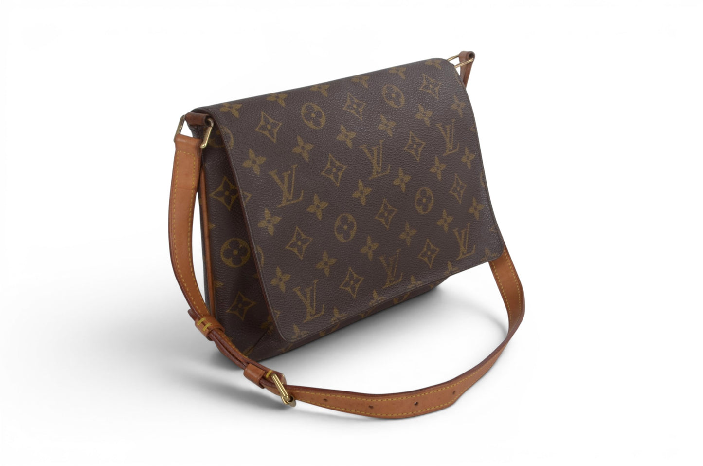 Louis Vuitton Musette Tango Shoulder Bag Handbag Vintage Monogram Canvas Leather Designer Classic