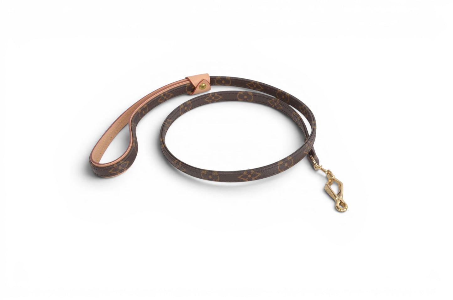 Louis Vuitton Baxter Pet Cat Dog Leash Lead MM Monogram Canvas Leather