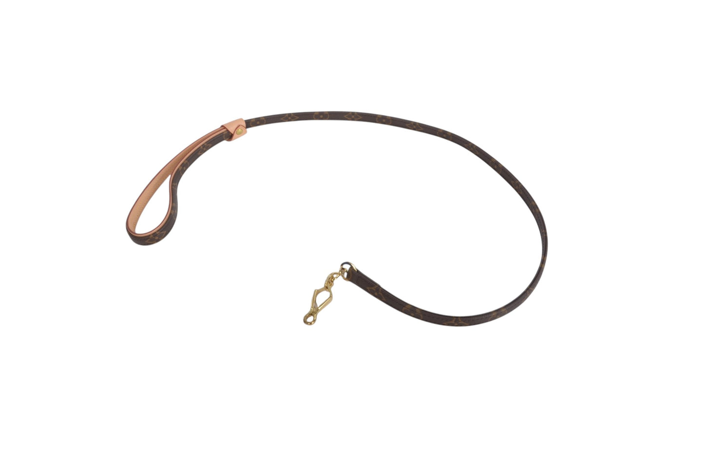 Louis Vuitton Baxter Pet Cat Dog Leash Lead MM Monogram Canvas Leather
