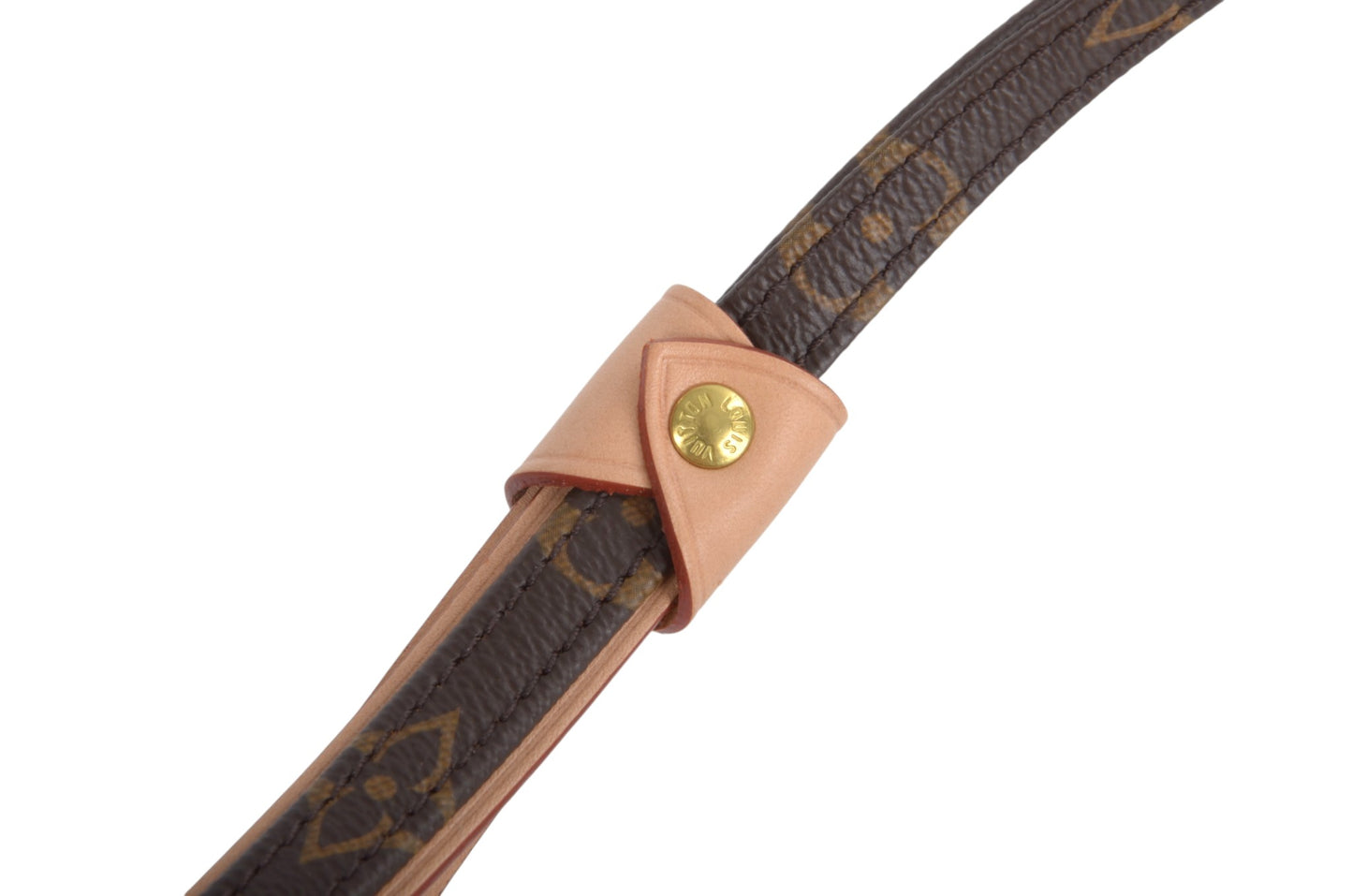 Louis Vuitton Baxter Pet Cat Dog Leash Lead MM Monogram Canvas Leather