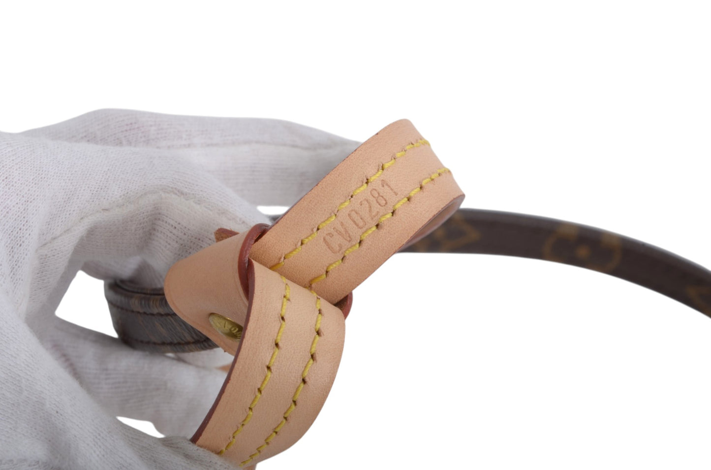 Louis Vuitton Baxter Pet Cat Dog Leash Lead MM Monogram Canvas Leather