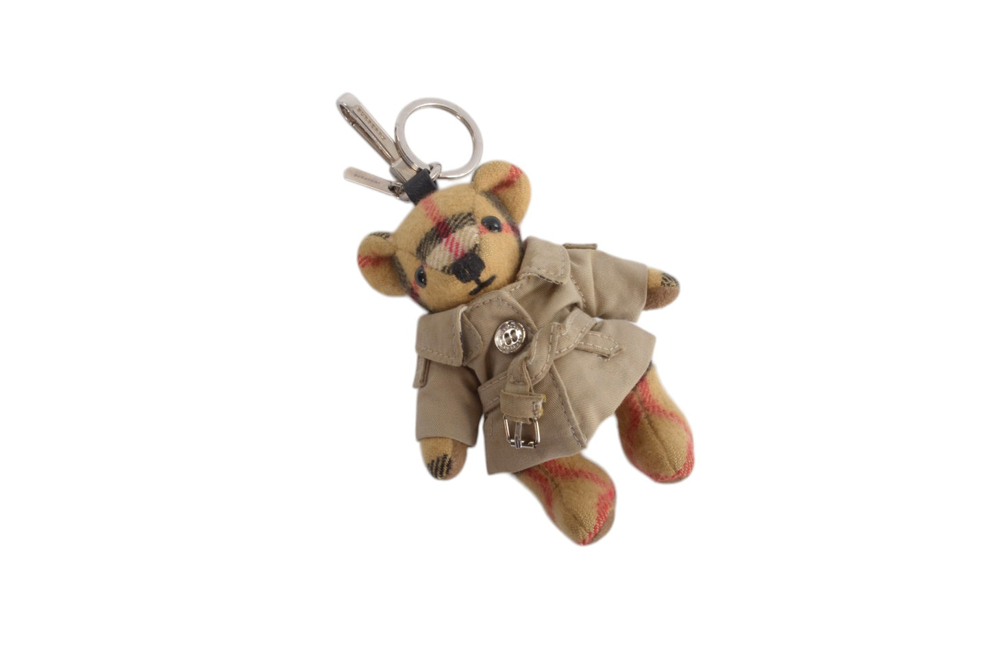 Burberry Keychain Charm Bear Nova Check Trench Coat Bag Charm Keychain Key Chain Holder Keyring Accessory Designer Classic