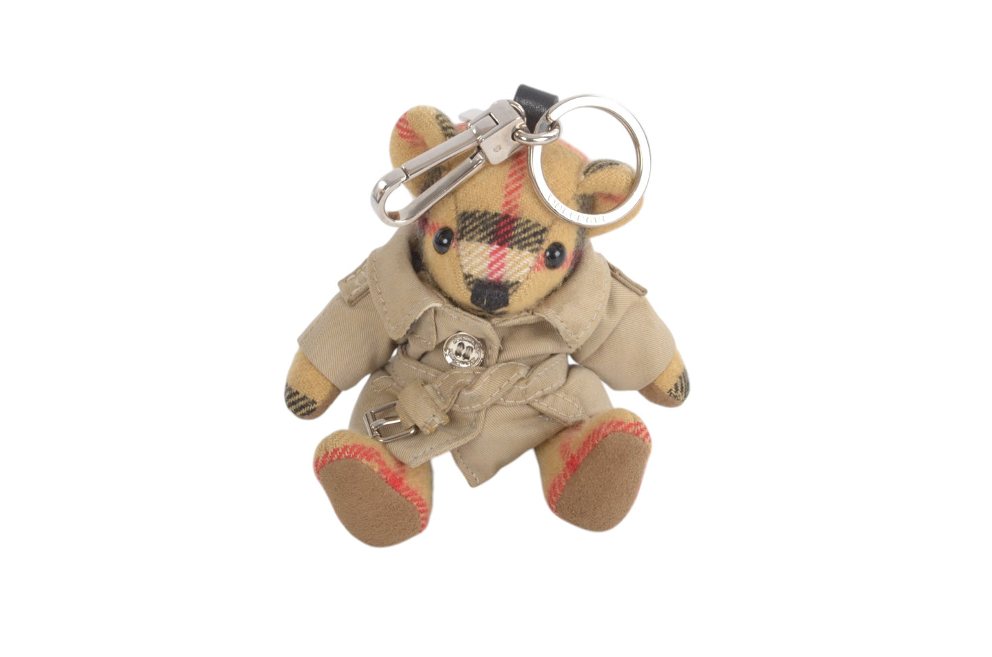 Burberry Keychain Charm Bear Nova Check Trench Coat Bag Charm Keychain Key Chain Holder Keyring Accessory Designer Classic