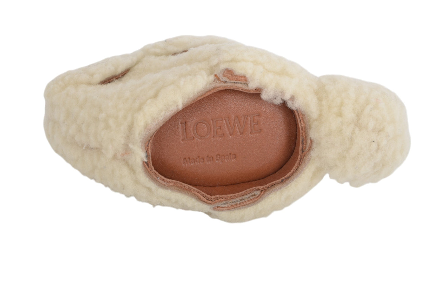 Loewe Boa Leather Bunny Rabbit Keychain Bag Charm Mini Pouch Ivory Key Chain Holder Keyring Accessory Designer Classic