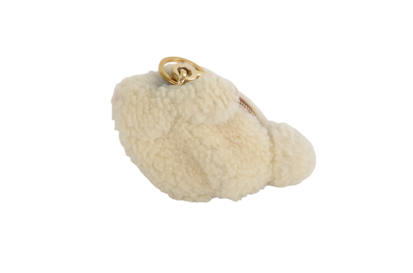 Loewe Boa Leather Bunny Rabbit Keychain Bag Charm Mini Pouch Ivory Key Chain Holder Keyring Accessory Designer Classic
