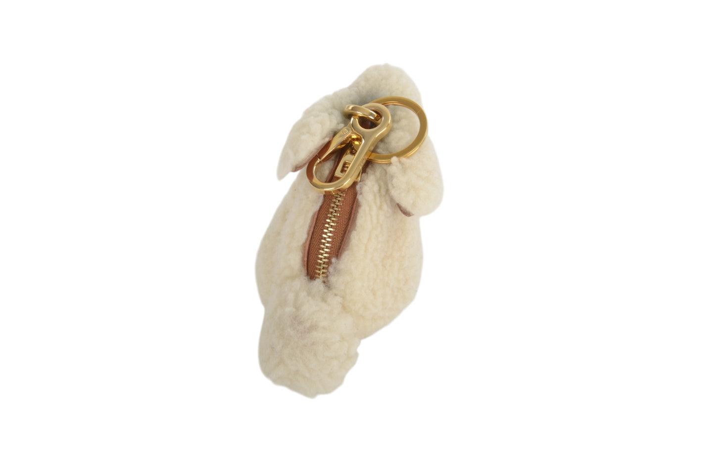 Loewe Boa Leather Bunny Rabbit Keychain Bag Charm Mini Pouch Ivory Key Chain Holder Keyring Accessory Designer Classic