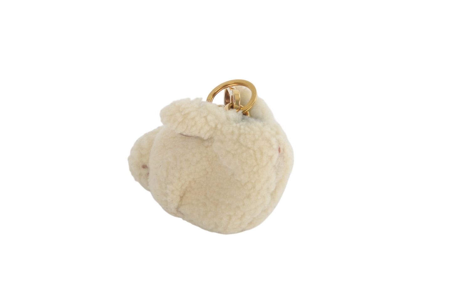 Loewe Boa Leather Bunny Rabbit Keychain Bag Charm Mini Pouch Ivory Key Chain Holder Keyring Accessory Designer Classic