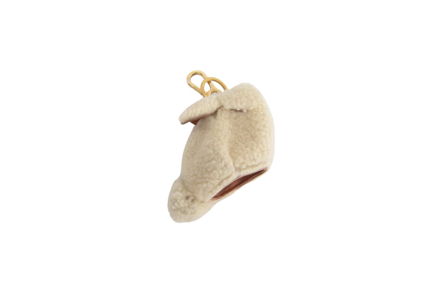 Loewe Boa Leather Bunny Rabbit Keychain Bag Charm Mini Pouch Ivory Key Chain Holder Keyring Accessory Designer Classic