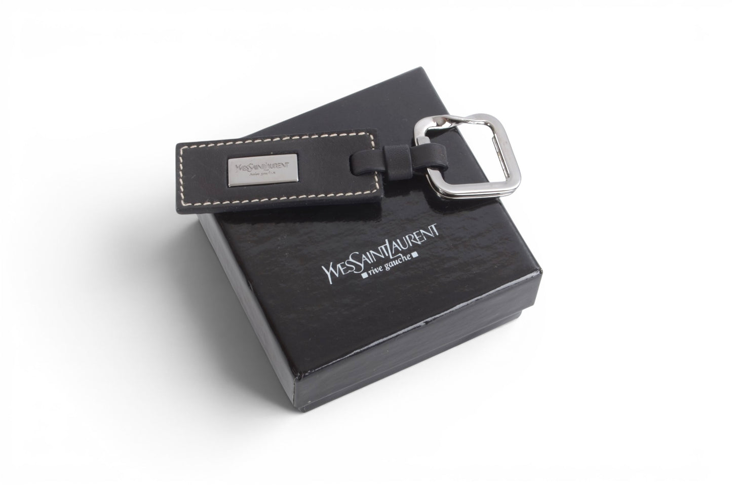 Yves Saint Laurent YSL Bag Charm Key Chain Holder Keyring Accessory Designer Classic