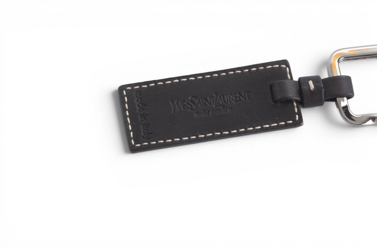 Yves Saint Laurent YSL Bag Charm Key Chain Holder Keyring Accessory Designer Classic
