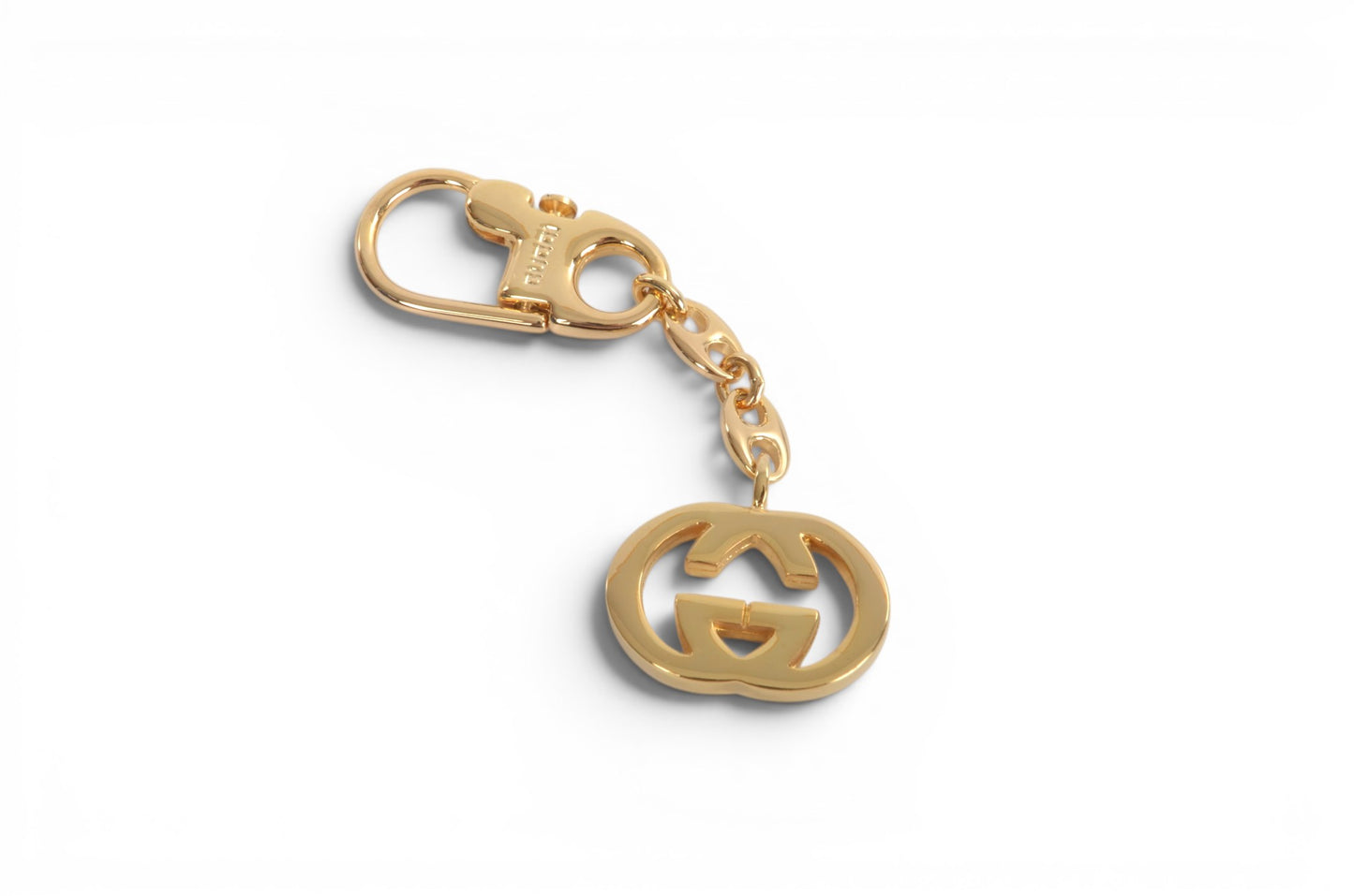 Gucci GG Interlocking Bag Charm Key Chain Holder Keyring Accessory Designer Classic