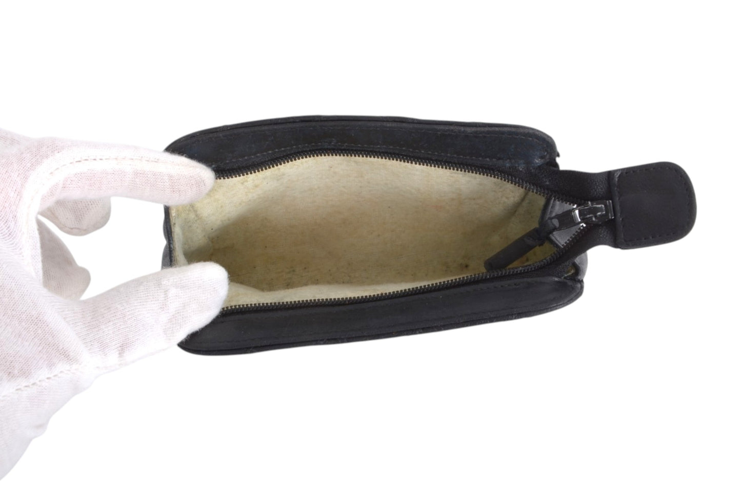 Chanel Clutch Pouch Quilted Lambskin Leather Black Bag Matelasse CC Logo Vintage Designer Classic