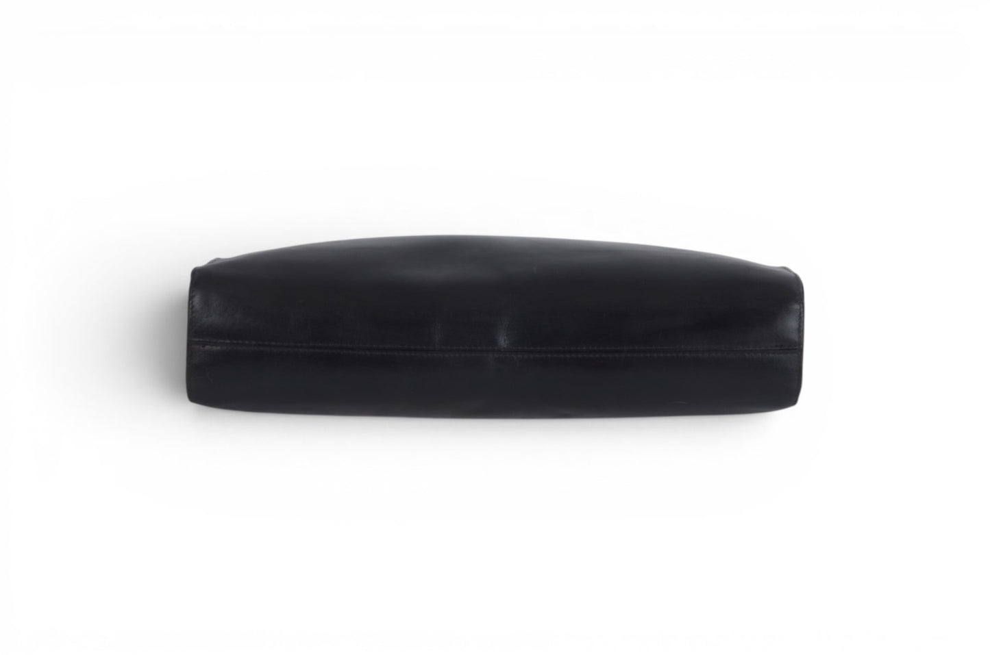 Chanel Clutch Leather Black Bag CC Logo Gold Vintage Designer Classic