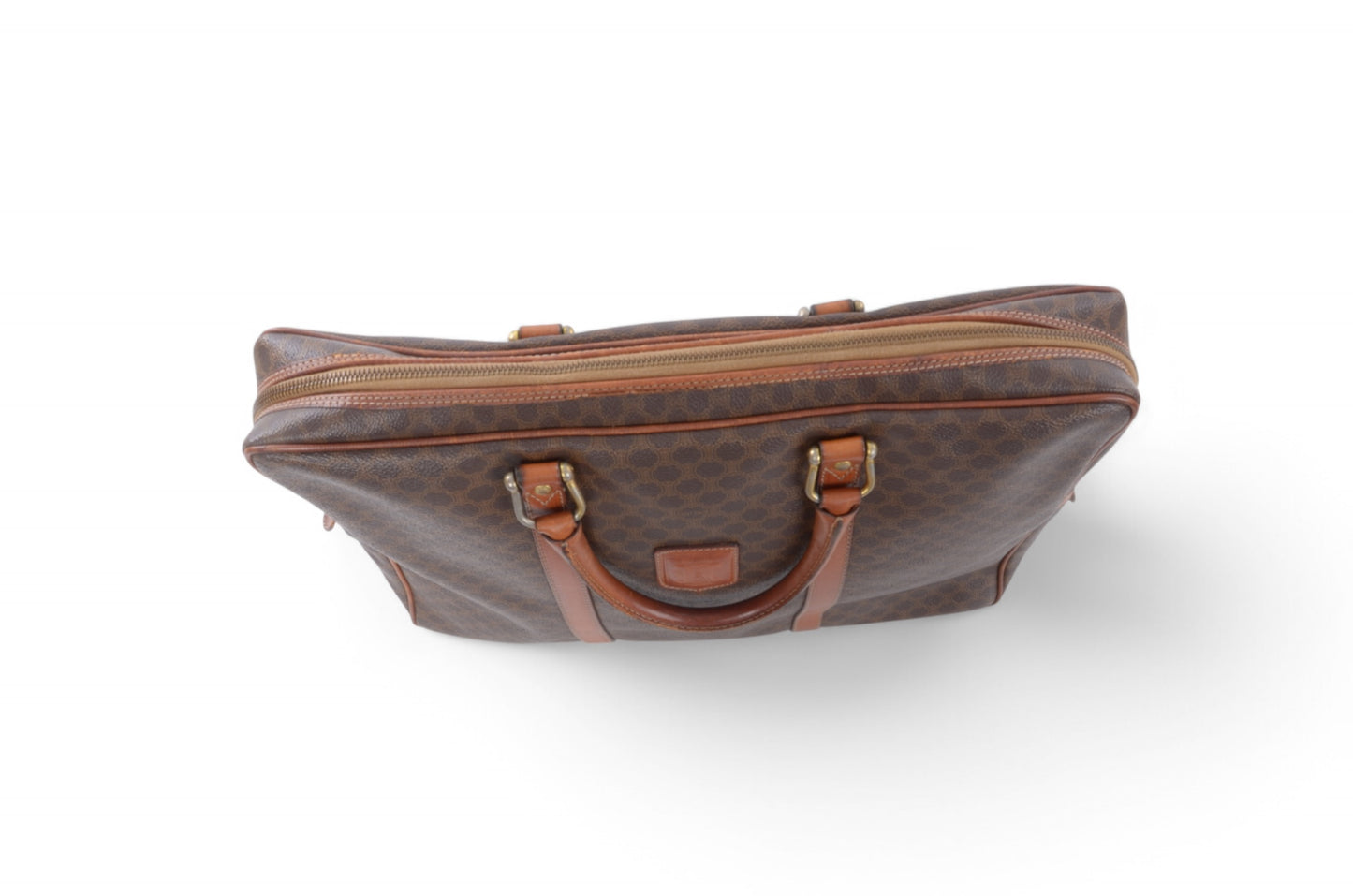 Celine Triomphe Vintage Handbag Business Bag Briefcase Brown Monogram