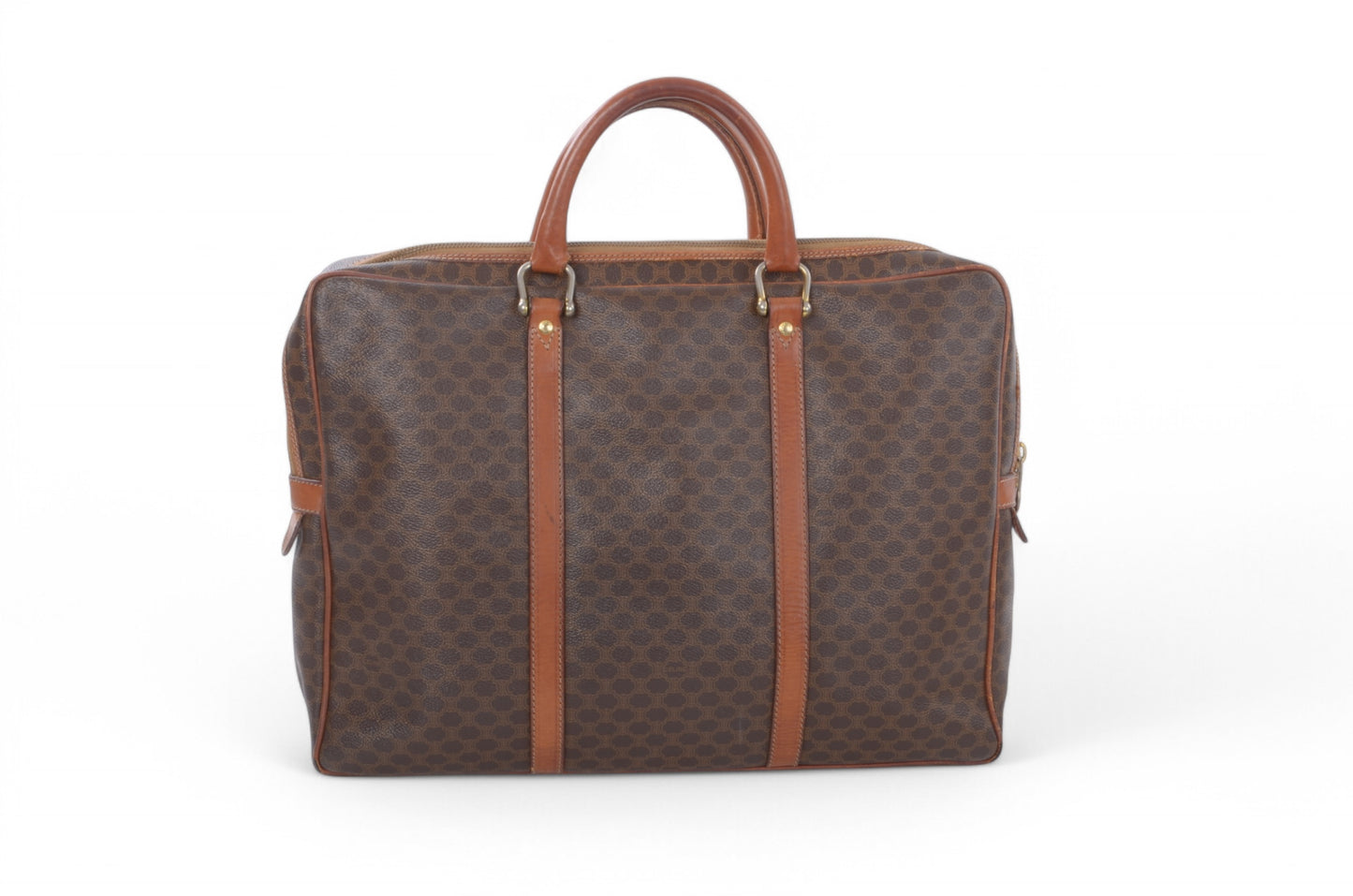 Celine Triomphe Vintage Handbag Business Bag Briefcase Brown Monogram