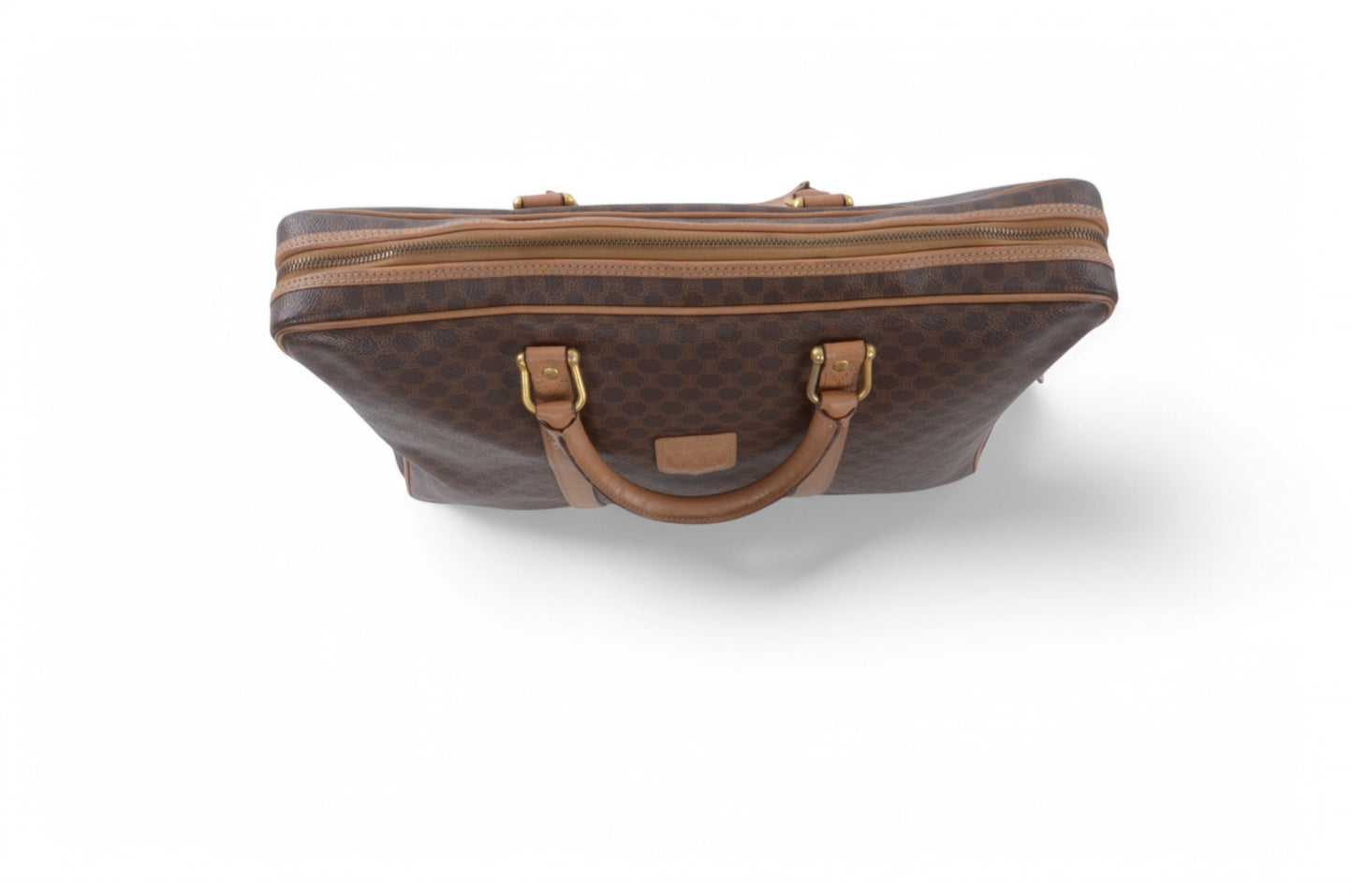 Celine Triomphe Vintage Handbag Business Bag Briefcase Brown Monogram