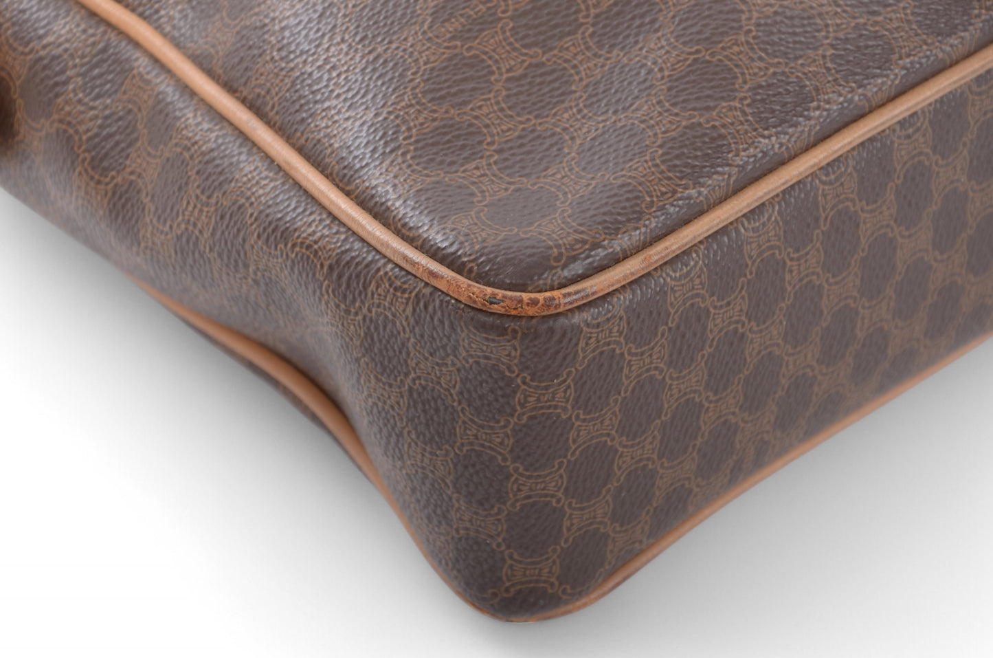 Celine Triomphe Vintage Handbag Business Bag Briefcase Brown Monogram