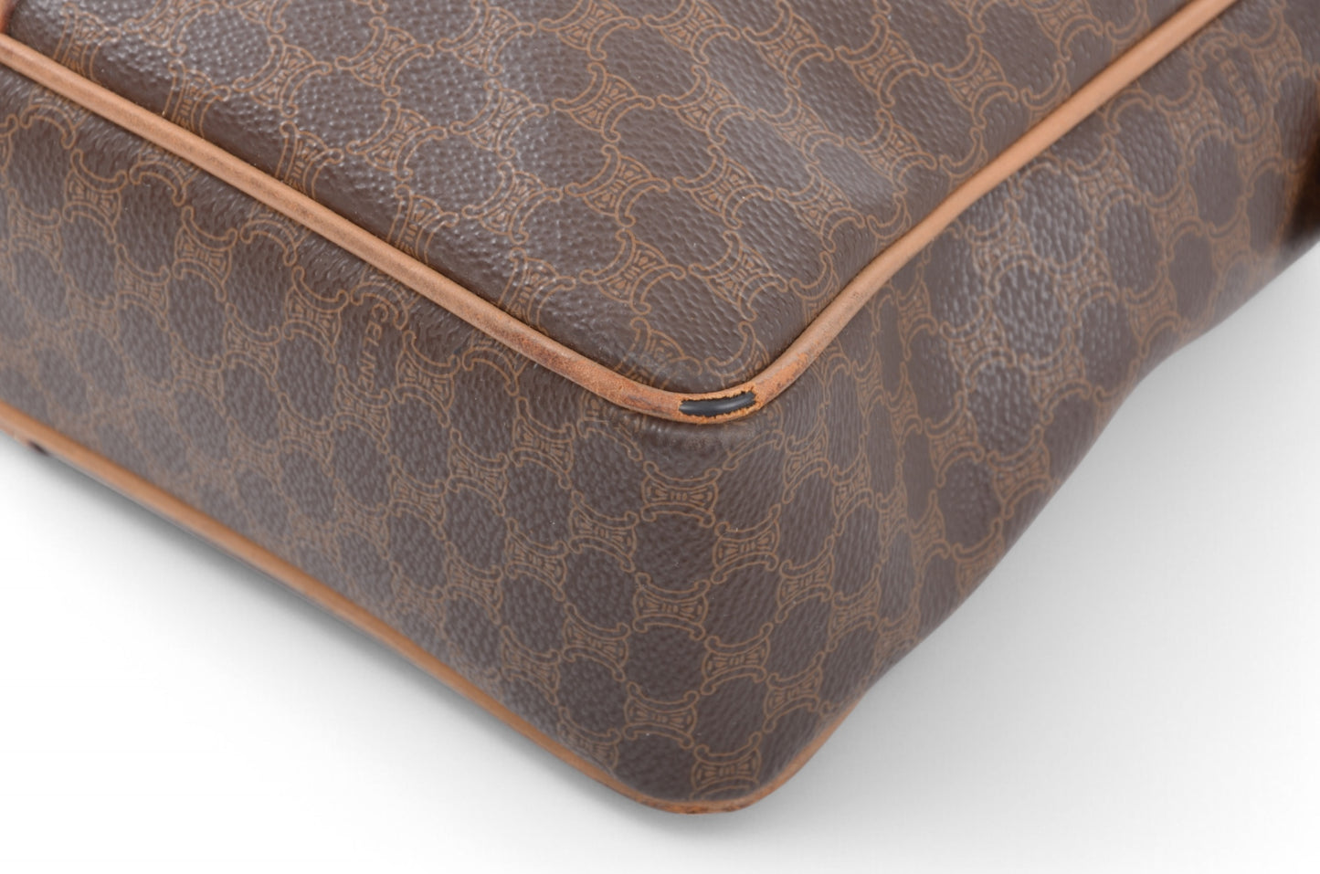 Celine Triomphe Vintage Handbag Business Bag Briefcase Brown Monogram