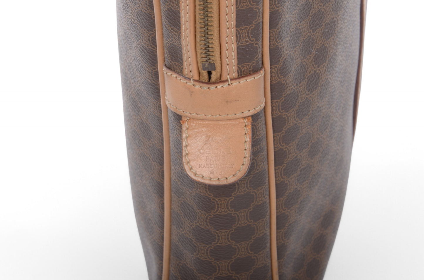 Celine Triomphe Vintage Handbag Business Bag Briefcase Brown Monogram