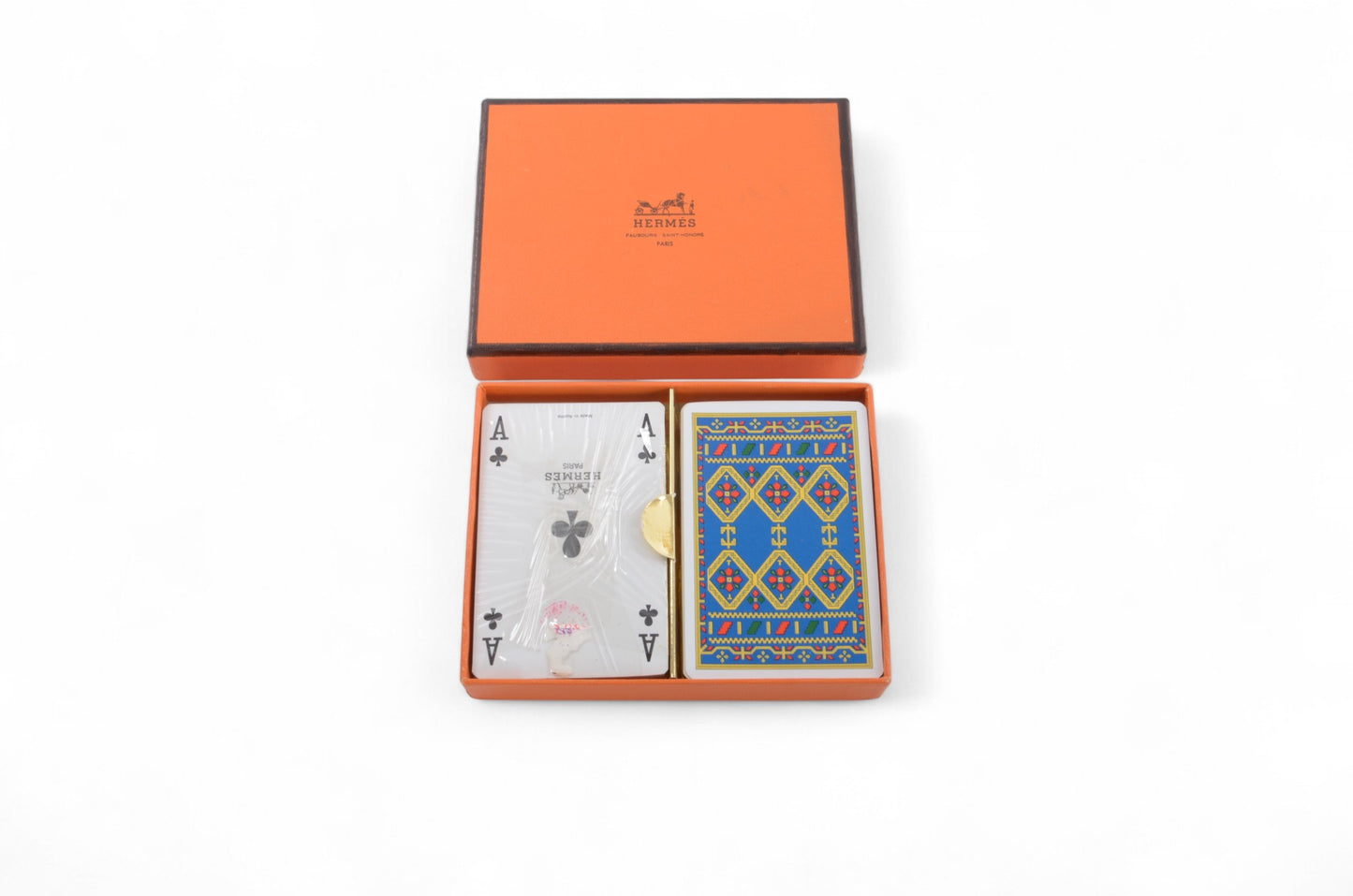 Hermès Playing Cards Card Table Game Poker Interior Box Deck of cards Vintage Gift