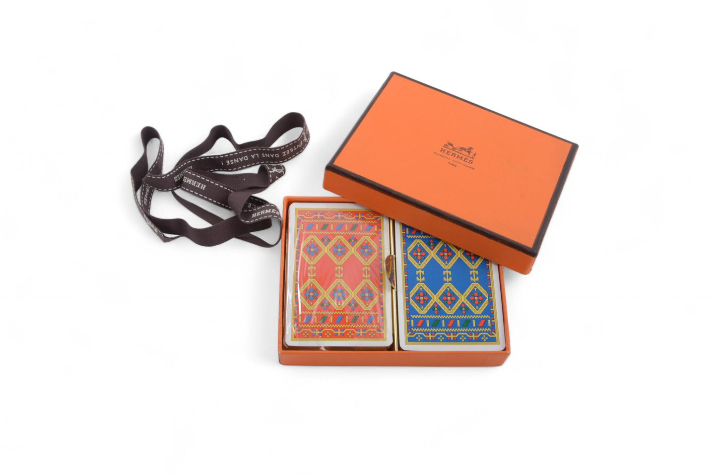 Hermès Playing Cards Card Table Game Poker Interior Box Deck of cards Vintage Gift