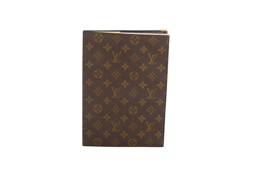 Louis Vuitton Monogram Desk Agenda Notebook Cover Book Case Notes Designer Classic