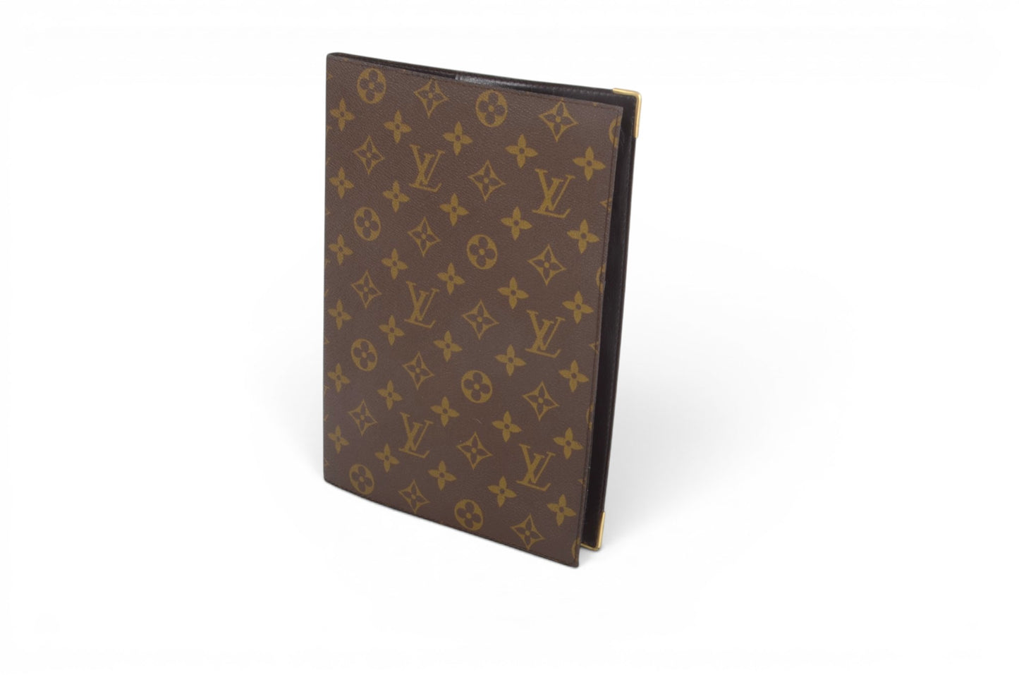 Louis Vuitton Monogram Desk Agenda Notebook Cover Book Case Notes Designer Classic