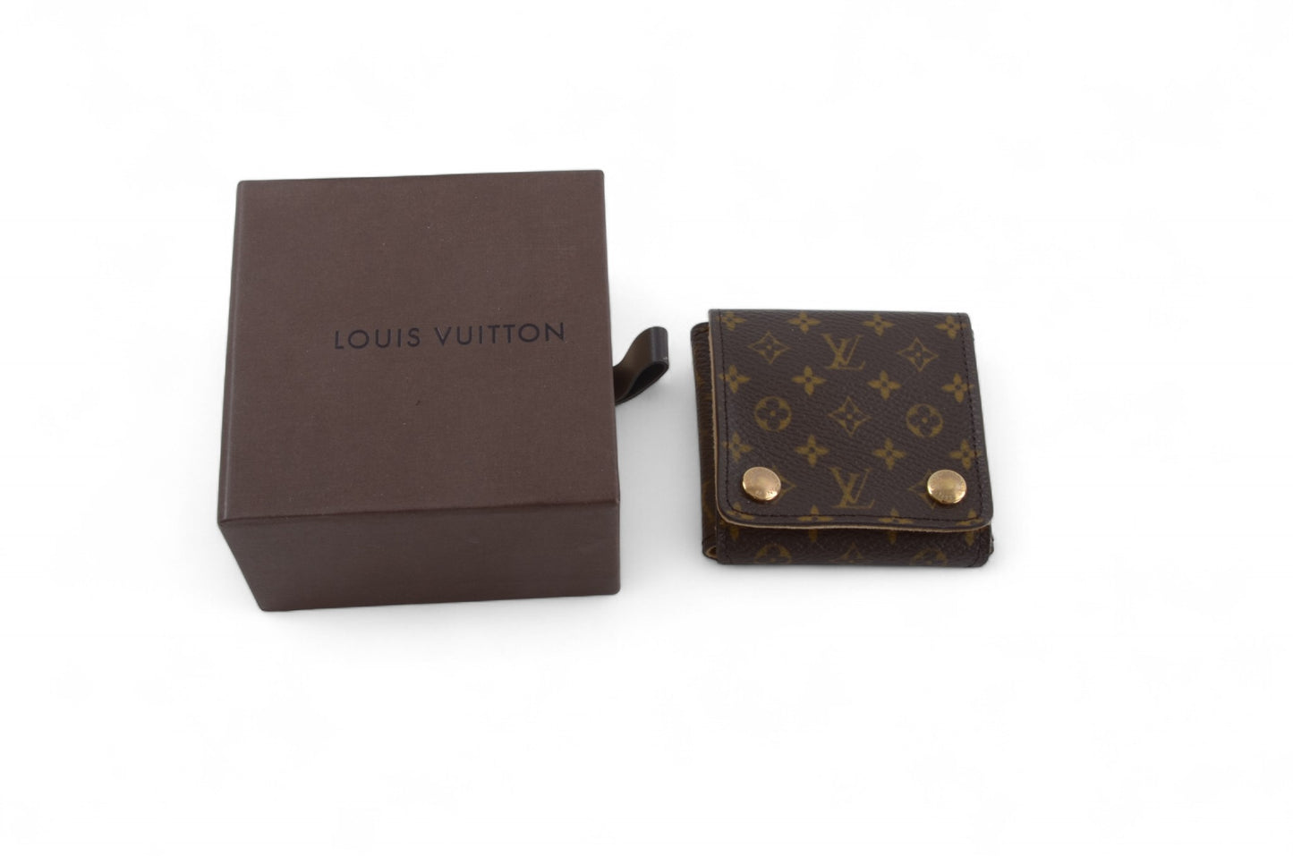 Louis Vuitton Jewelry Travel Case Pouch Vintage Monogram Designer Classic Authentic