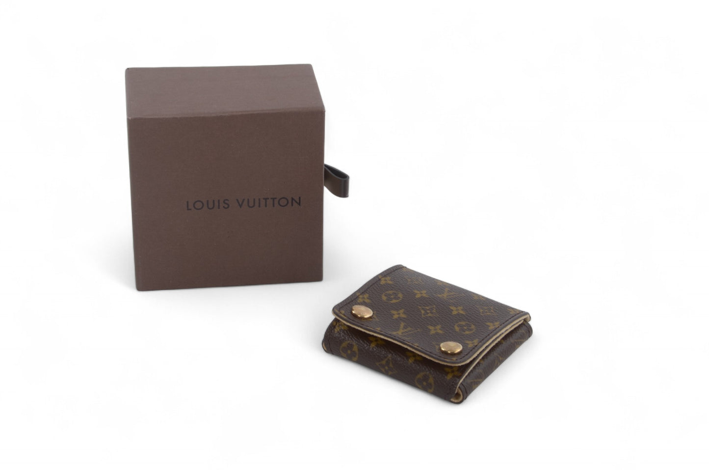 Louis Vuitton Jewelry Travel Case Pouch Vintage Monogram Designer Classic Authentic