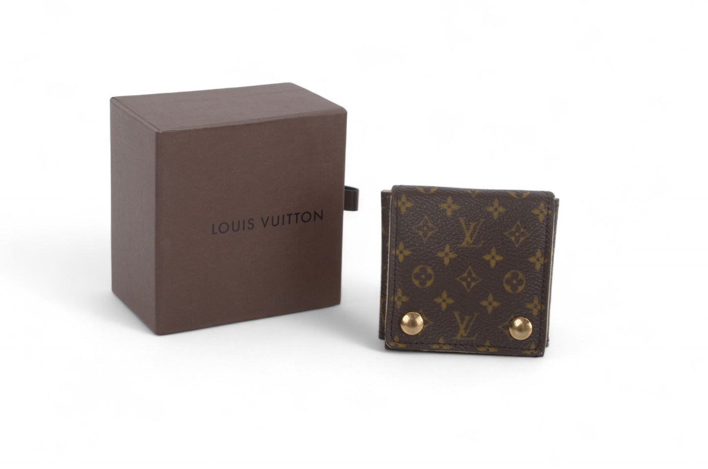 Louis Vuitton Jewelry Travel Case Pouch Vintage Monogram Designer Classic Authentic