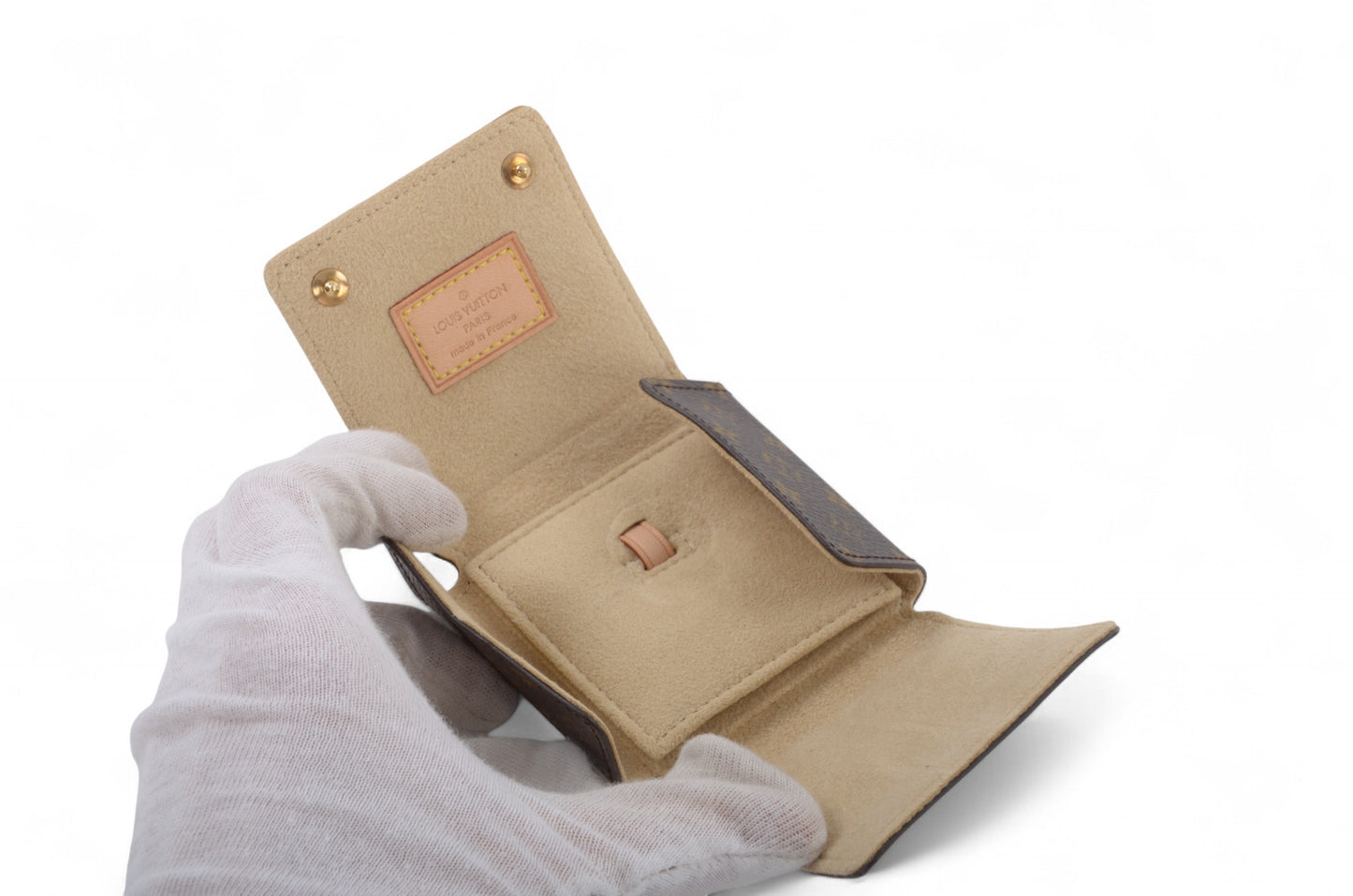 Louis Vuitton Jewelry Travel Case Pouch Vintage Monogram Designer Classic Authentic