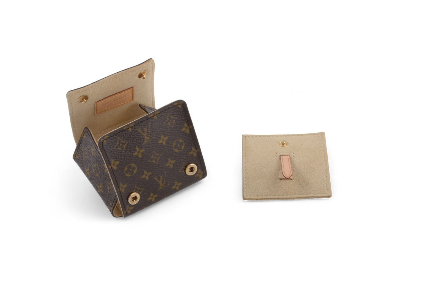 Louis Vuitton Jewelry Travel Case Pouch Vintage Monogram Designer Classic Authentic